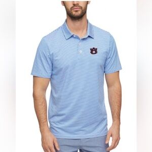 Antigua Auburn Tigers Blue Rings Men's Golf Polo with Logo NWT Sz XL